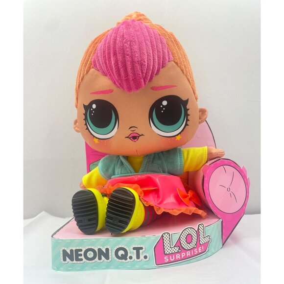 L.O.L Other - LOL Surprise Jumbo 12" NEON Q.T. Stuffed HUGGABLE Plush Doll